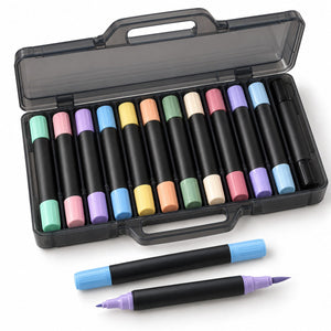 12 Pastel Dual-Tip Markers