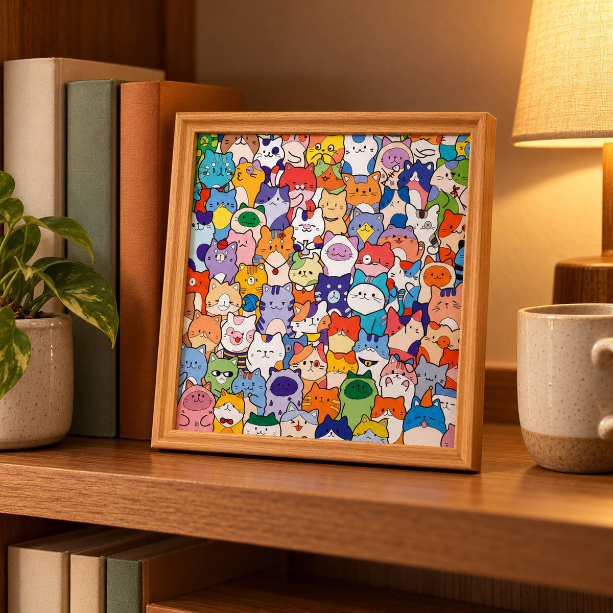 Piece & Palette wooden coloring puzzle